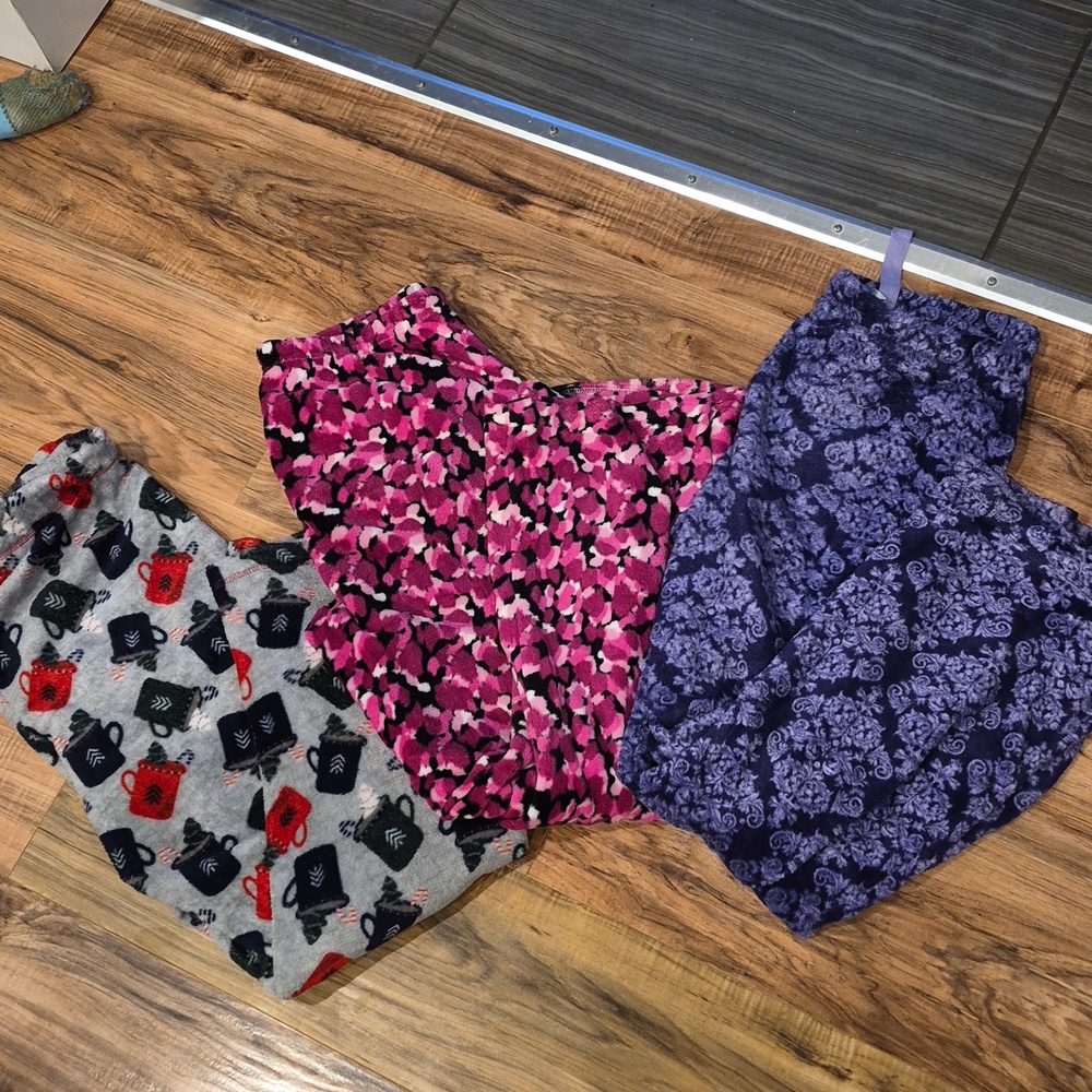 💙3 Pcs Bundle Soft Fuzzy Pajama Pants